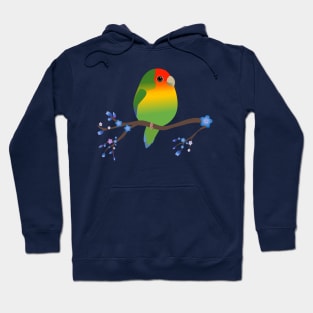 Cute egg shaped peach faced lovebird Hoodie